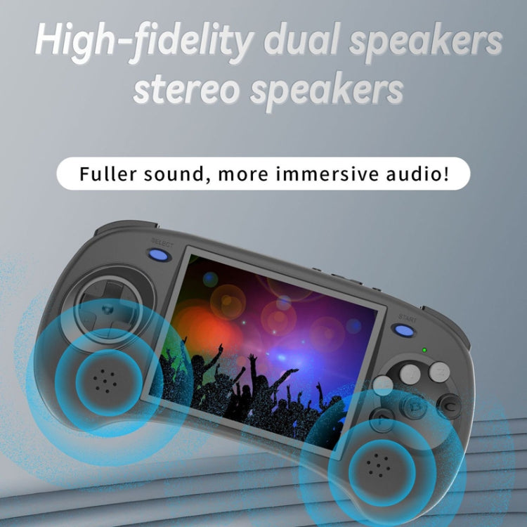 ANBERNIC RG ARC-D Handheld Game Console 4-Inch IPS Screen Linux / Android 11 System Portable Video Arcade 256G(Gray)