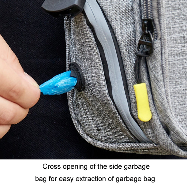 25x17x12cm Portable Pet Training Bag For Outings Dog Pet Snack Waist Bag(Little Dance Dragon Gray+Blue)