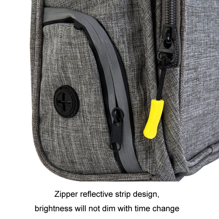 25x17x12cm Portable Pet Training Bag For Outings Dog Pet Snack Waist Bag(Little Dance Dragon Gray+Blue)
