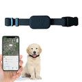 Mfi Certified Smart Pet Locator Protective Cover Silicone Collar(Black)