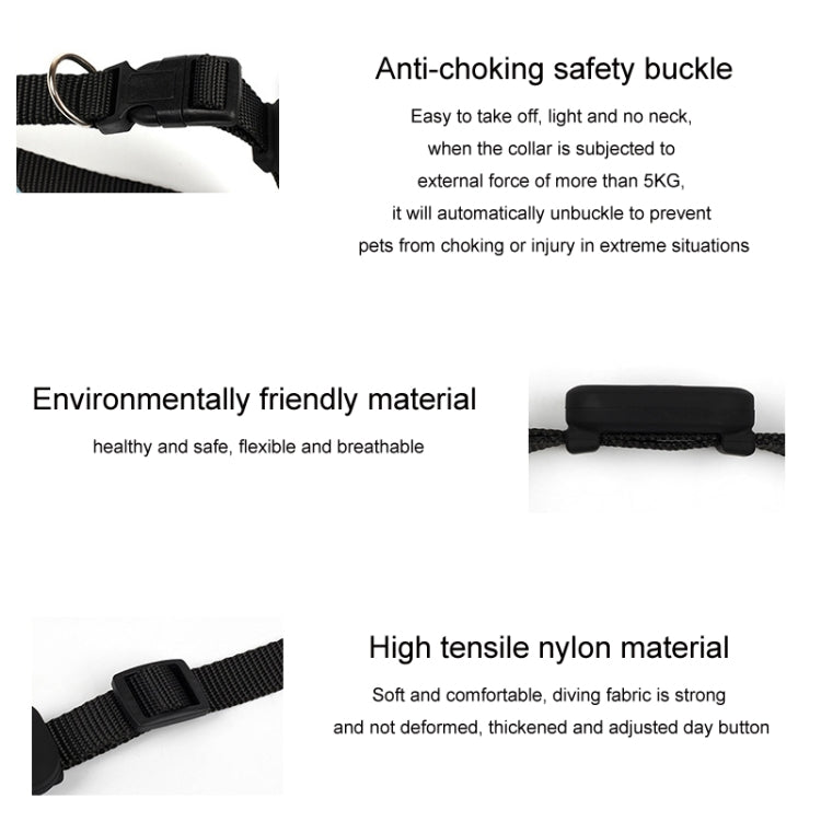 Mfi Certified Smart Pet Locator Protective Cover Silicone Collar(Black)