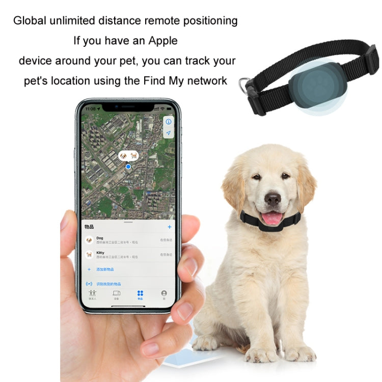 Mfi Certified Smart Pet Locator Protective Cover Silicone Collar(Pink)