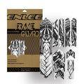 ENLEE 10pcs /Set Mountain Bike Frame Anti-Scratch Sticker Waterproof Protective Film For Cycling Equipment, Model: Samurai