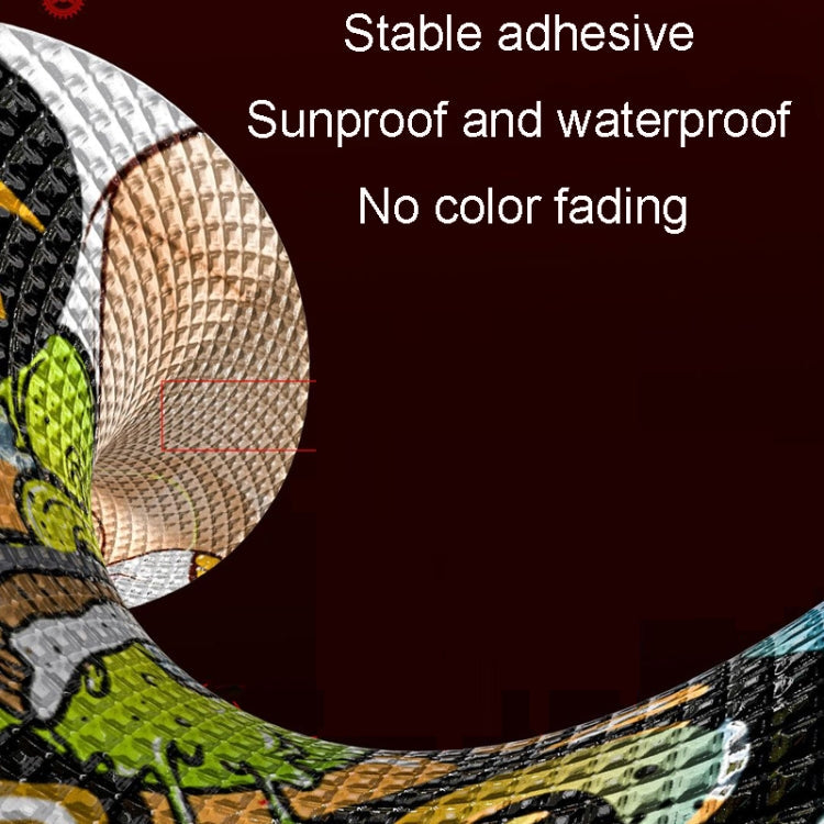 ENLEE 11pcs /Set Mountain Bike Frame Color Changing Anti-Scratch Sticker Waterproof Protective Film For Cycling Equipment, Model: Colorful Forest