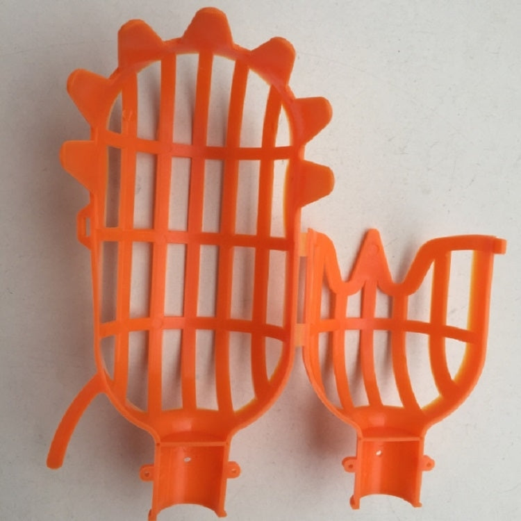 Large Garden Basket Fruit Picker Head High-Altitude Picking Fruit Artifact(Yellow)