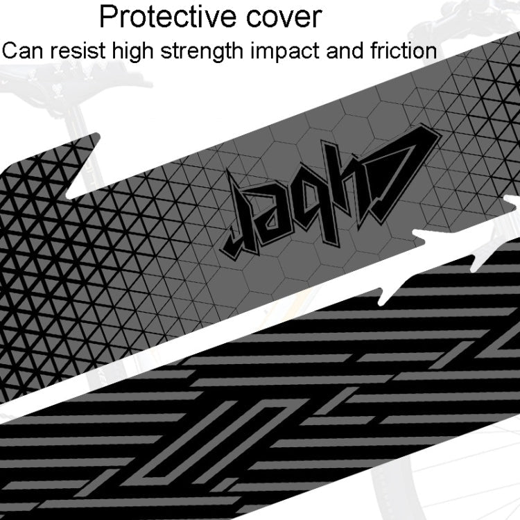 ENLEE E17305 6pcs /Set Road Bike Frame Stickers Thickened Waterproof Chain Guard Protector Decal, Model: Anime