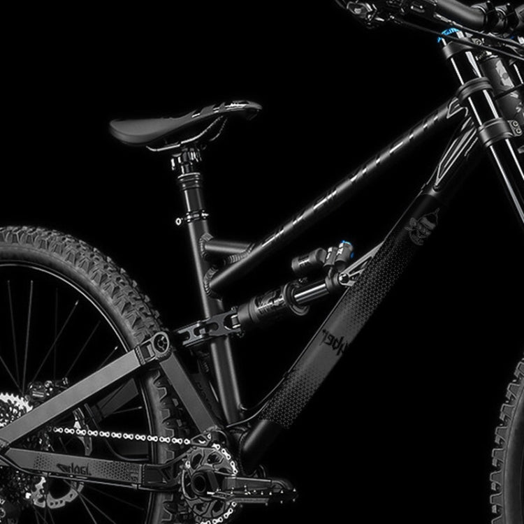 ENLEE E17305 6pcs /Set Road Bike Frame Stickers Thickened Waterproof Chain Guard Protector Decal, Model: Carbon Fiber
