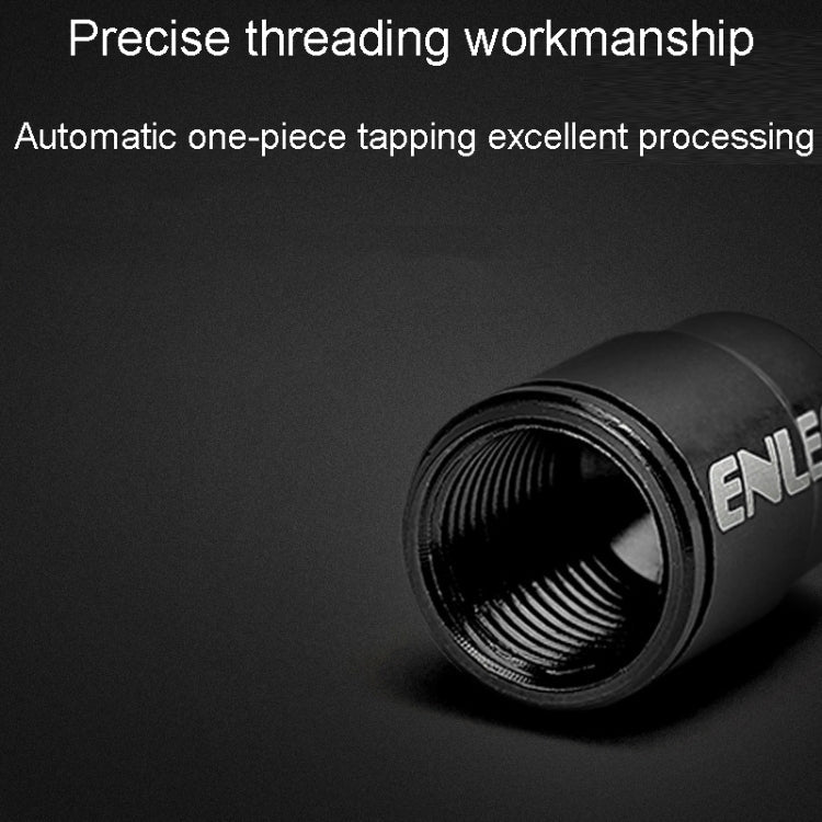 ENLEE E-FZ1004 2pcs /Set Bicycle French Valve Caps Aluminum Alloy Dust Cap For Tire Valve Caps(Black)