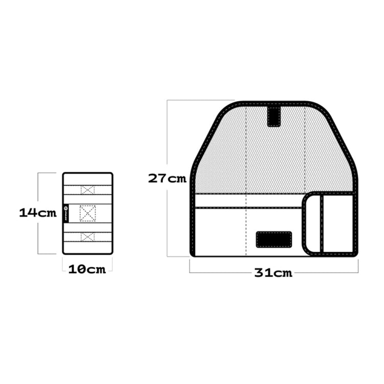 ENLEE EN-5641412 Bicycle Storage Tail Bag Road Bike Seat Cushion Snap-on Repair Kit(Desert-color)