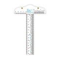 Plastic T-Square Ruler Learning Stationery Ruler(Transparent)