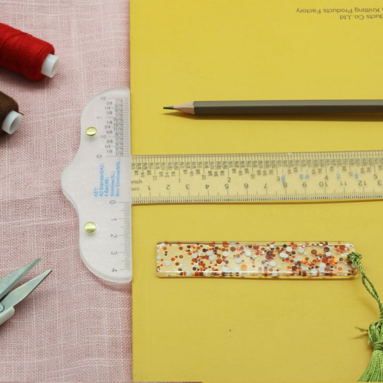 Plastic T-Square Ruler Learning Stationery Ruler(Transparent)