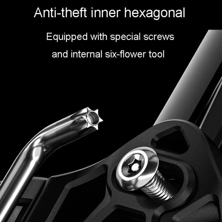 For AirTag ENLEE E-F231 Bicycle Tracker Hidden Localizer For Road Bike Multifunctional Anti-Theft Bracket(Black)