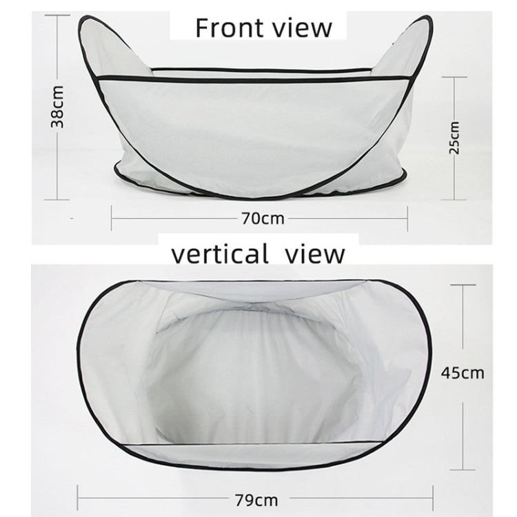 Pet Shaving Bibs Prevent Pet Hair From Falling To Ground(Light Gray)