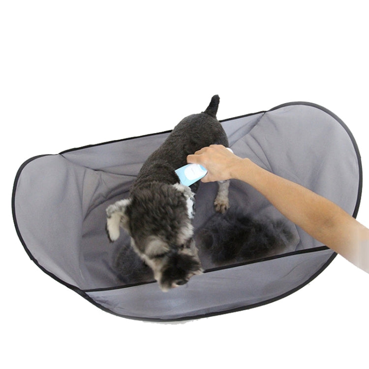 Pet Shaving Bibs Prevent Pet Hair From Falling To Ground(Light Gray)