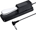 PL-02 6.35mm Connector Piano Sustain Pedal MIDI Synthesizer Pedal Musical Instrument Accessories(Black+Chrome-plated)
