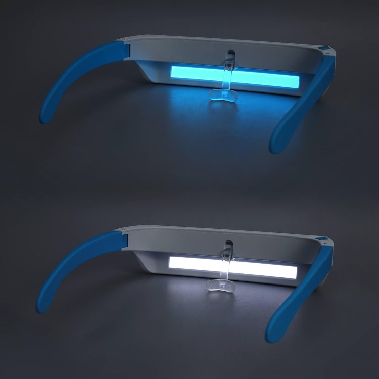 SAD Light Therapy Glasses Wearable UV-Free Blue & White LED Light Therapy Lamp English Version