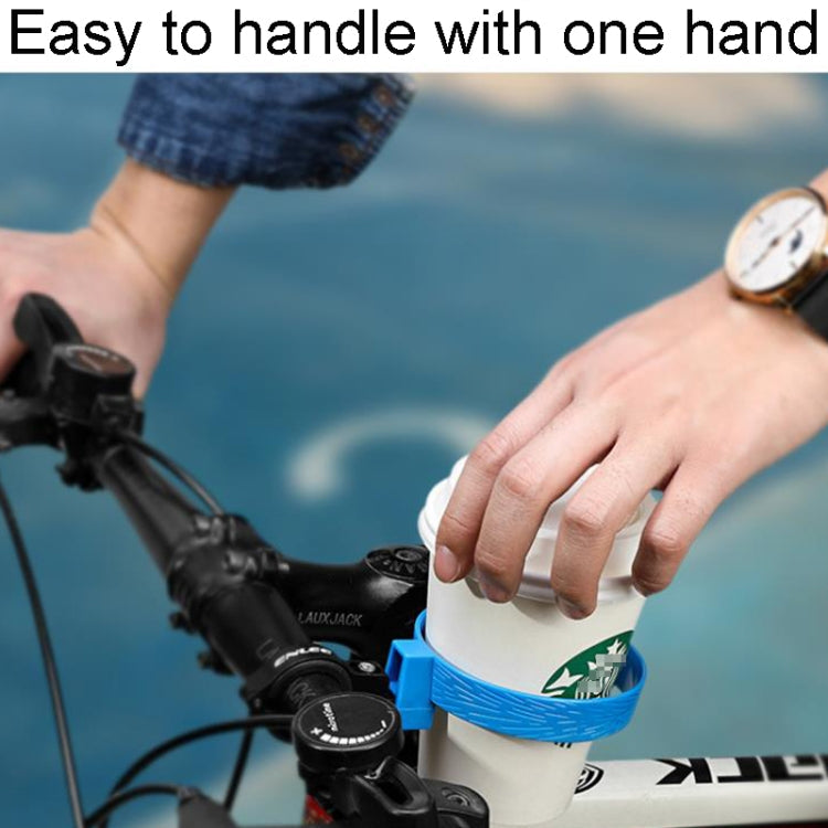 ENLEE KF-2.0 Bicycle Coffee Cup Bracket Stroller Bottle Carrier Tea Kettle Mug Holder(Dark Blue)