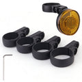 For Airtag Hidden Reflective Tail Light Bicycle Mount(Yellow)