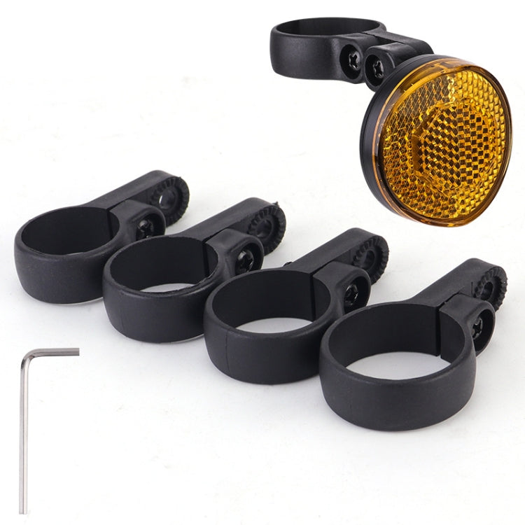 For Airtag Hidden Reflective Tail Light Bicycle Mount(Yellow)