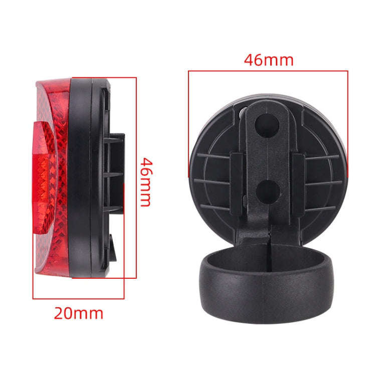 For Airtag Hidden Reflective Tail Light Bicycle Mount(Yellow)