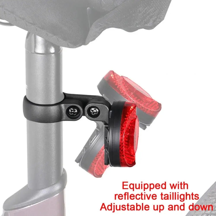 For Airtag Hidden Reflective Tail Light Bicycle Mount(Yellow)