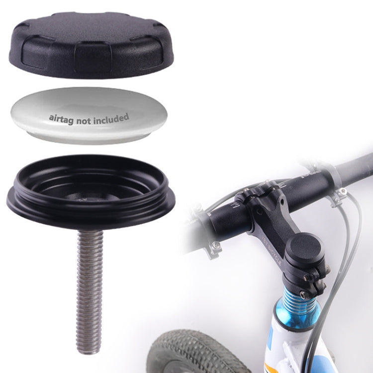 For AirTag Tracker Case Bicycle Hidden Headset Mount Anti-Theft Bike Locator Bracket Holder, Style: Round