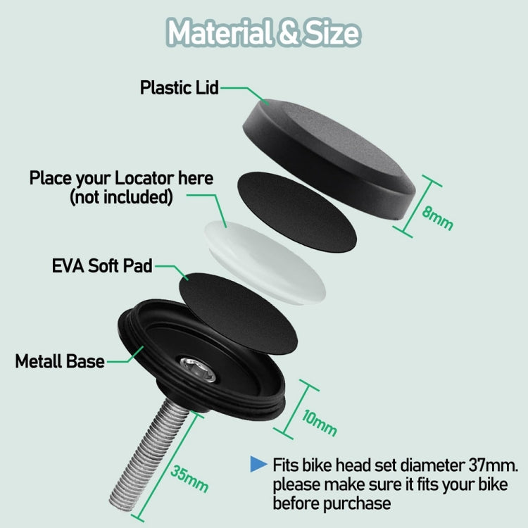 For AirTag Tracker Case Bicycle Hidden Headset Mount Anti-Theft Bike Locator Bracket Holder, Style: Beer Cover