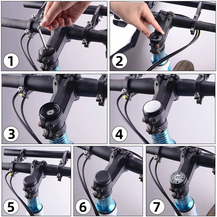 For AirTag Tracker Case Bicycle Hidden Headset Mount Anti-Theft Bike Locator Bracket Holder, Style: Round