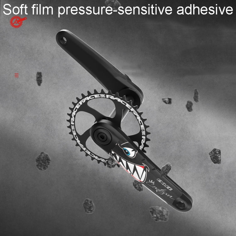 ENLEE EM2201 2pcs /Set Bicycle Crank Protective Covers Universal Decoration For Mountain And Road Bikes, Model: Transparent