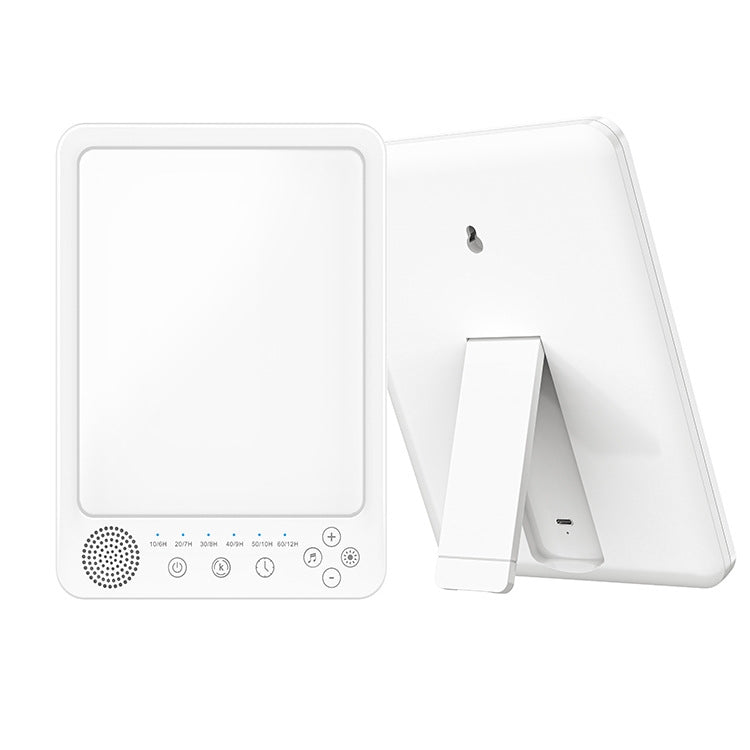 Simulated Sunlight Lamp White Noises Machine SAD Therapy Light With Timer(3 Color Temperature)