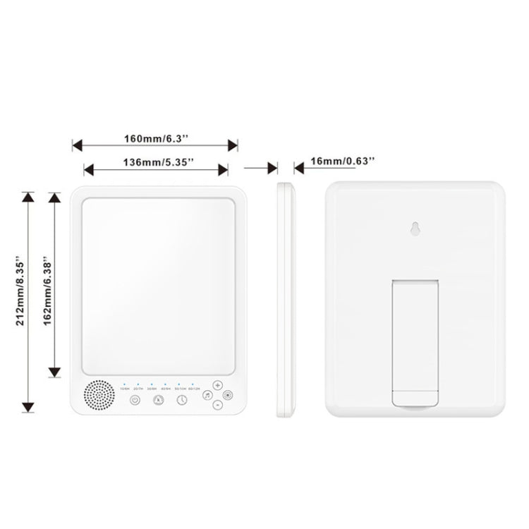 Simulated Sunlight Lamp White Noises Machine SAD Therapy Light With Timer(3 Color Temperature)