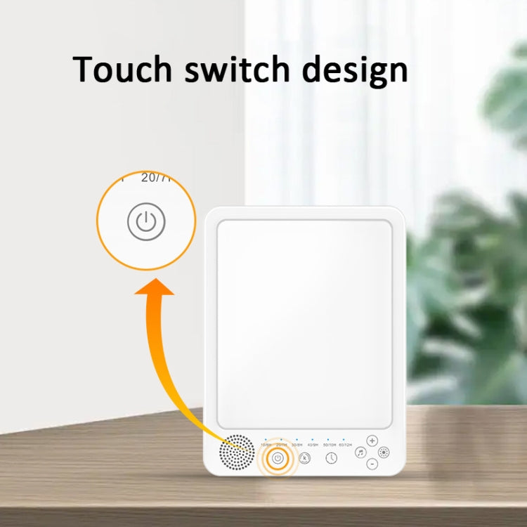 Simulated Sunlight Lamp White Noises Machine SAD Therapy Light With Timer(3 Color Temperature)