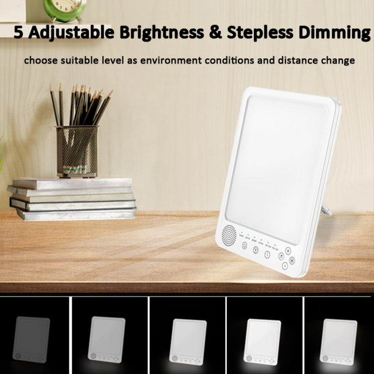 Simulated Sunlight Lamp White Noises Machine SAD Therapy Light With Timer(3 Color Temperature)