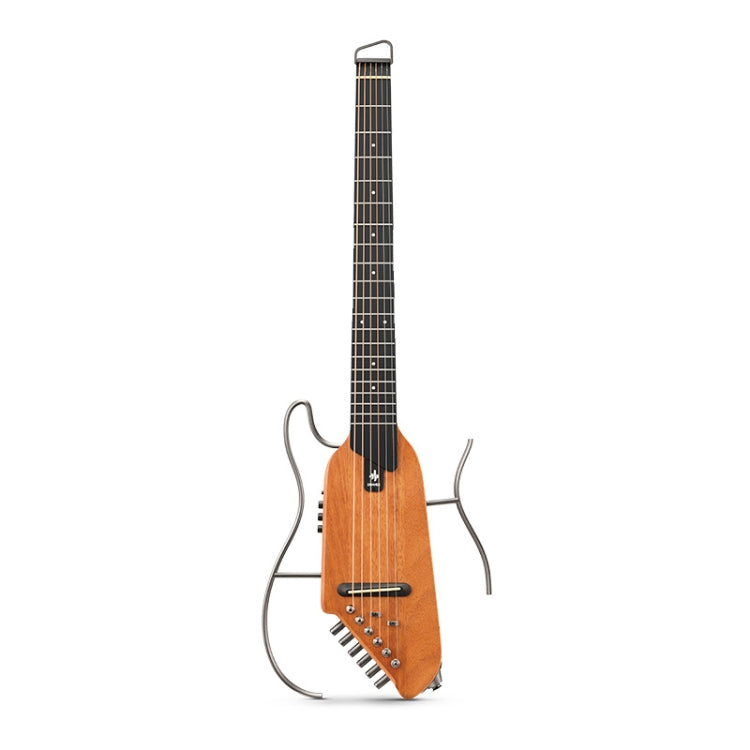DONNER Smart Headless Silent Guitar Travel Portable Detachable Acoustic Guitar, Style: Mahogany
