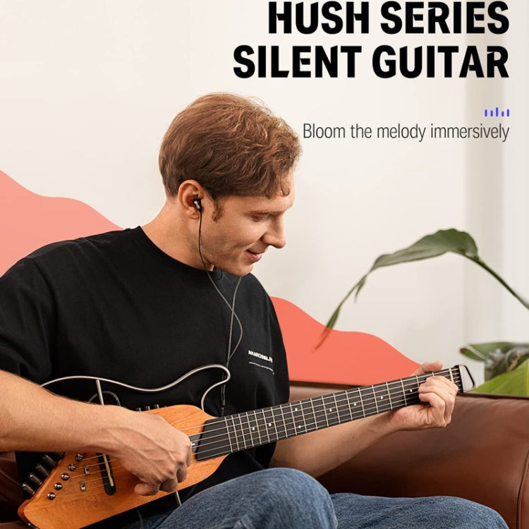 DONNER Smart Headless Silent Guitar Travel Portable Detachable Acoustic Guitar, Style: Maple