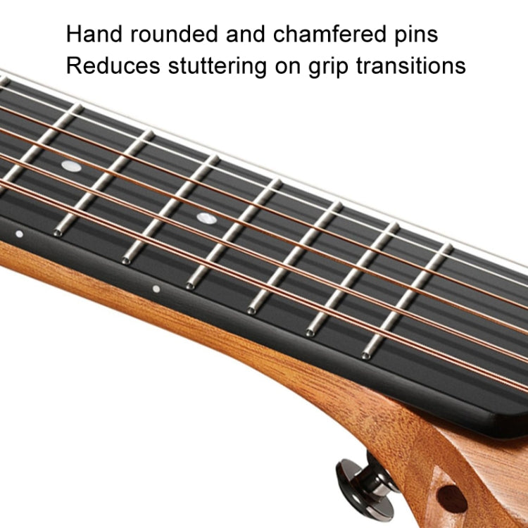 DONNER Smart Headless Silent Guitar Travel Portable Detachable Acoustic Guitar, Style: Mahogany Sunrise Color