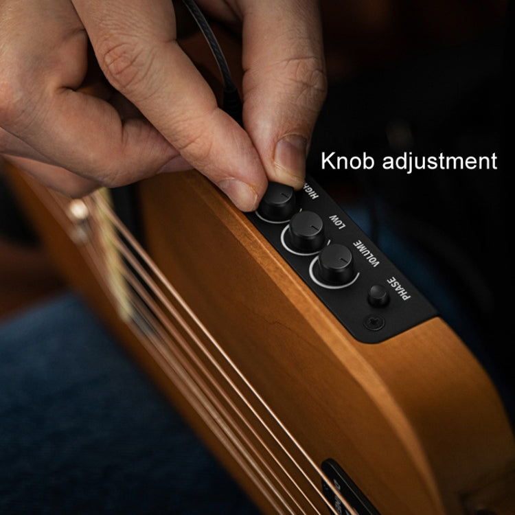 DONNER Smart Headless Silent Guitar Travel Portable Detachable Acoustic Guitar, Style: Mahogany Sunrise Color