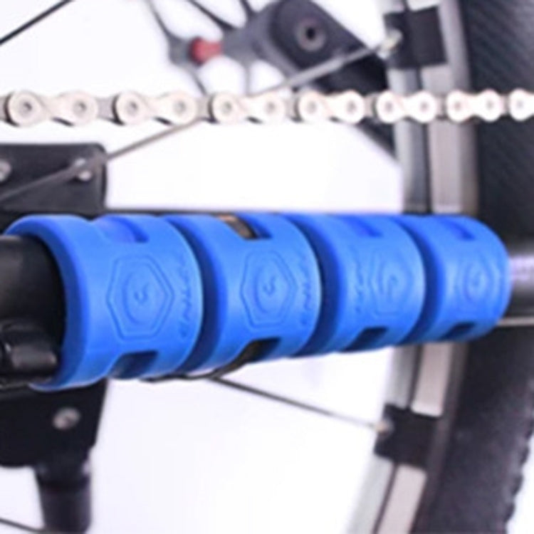 ENLEE 4pcs /Set Mountain Bike Rear And Front Fork Bumper Rubber Protection Ring Cycling Chain Ring Gear(Orange)