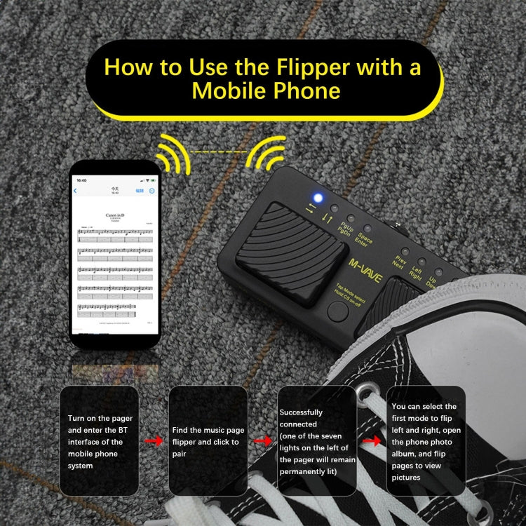 M-VAVE CUBE TURNER PRO Electric Guitar Effect Loop Bluetooth Spectrometer Controller