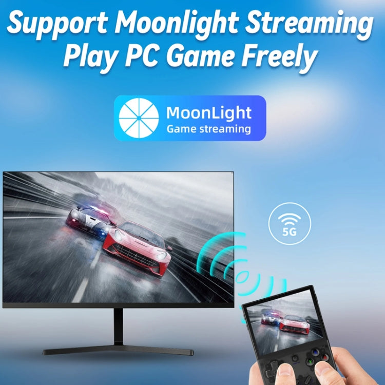 ANBERNIC RG35XX PLUS  Handheld Game Console 3.5-Inch IPS Screen Support HDMI TV 64GB+128GB(Transparent Black)
