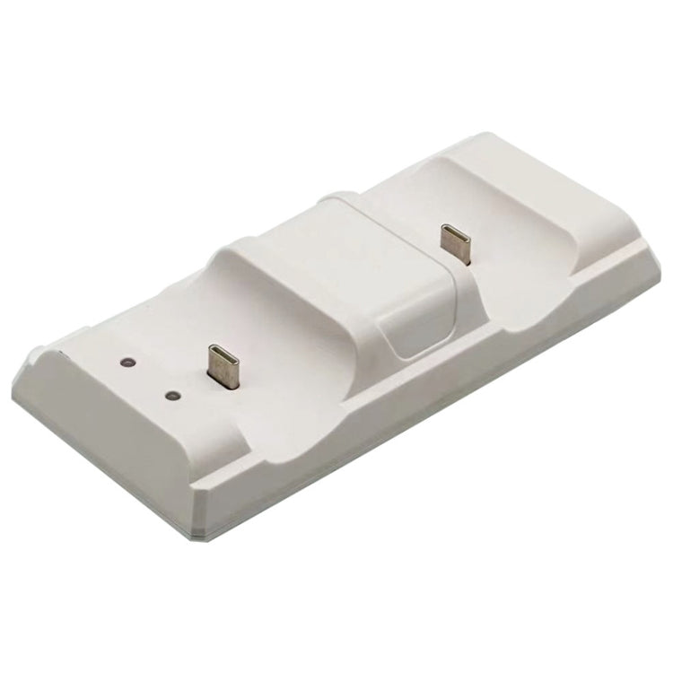 For PS5 Controller Dock Charger Gamepad Dual Port Quick Charger(White)
