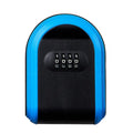 Full Plastic Key Box Password Lock Door Key Storage Password Box(Blue)