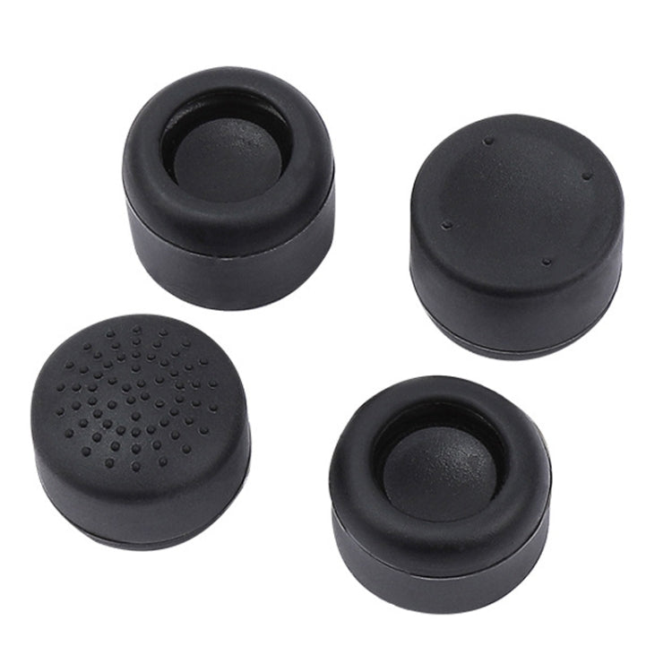 8pcs /Set For PS5 / PS4 Silicone Joystick Cap Booster Cap Gamepad Rocker Protective Case(Black)