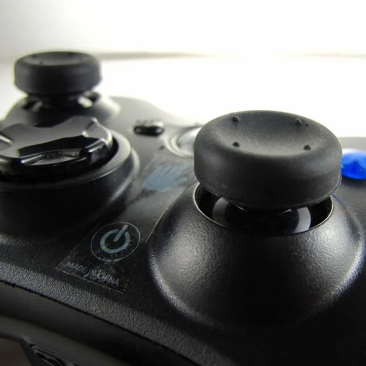 8pcs /Set For PS5 / PS4 Silicone Joystick Cap Booster Cap Gamepad Rocker Protective Case(Black)