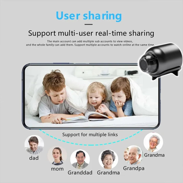 2 Million Pixel HD Home Smart WIFI Remote Mini 1080P Surveillance Camera, Specification: X5+64G