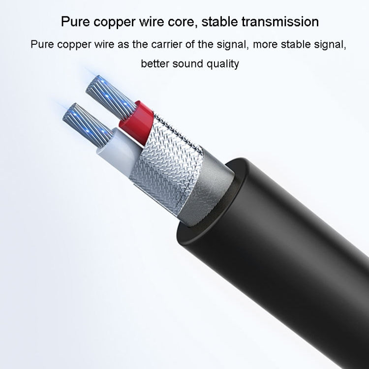 JINGHUA 3.5mm To 6.5mm Audio Cable Amplifier Guitar 6.35mm Cable, Length: 0.5m