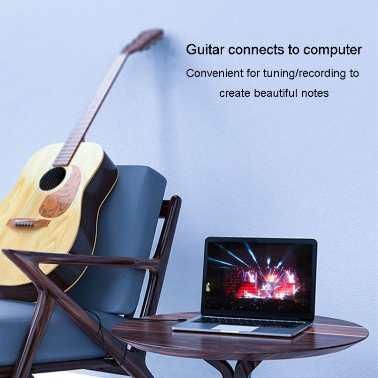 JINGHUA 3.5mm To 6.5mm Audio Cable Amplifier Guitar 6.35mm Cable, Length: 0.5m