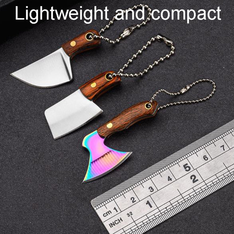 Mini Knife Keychain Portable Removal Express Pendant Accessory With Holster, Model: Colorful Wood Sanding