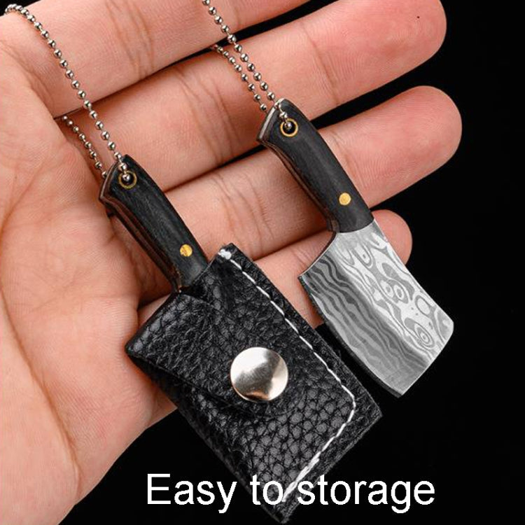 Mini Knife Keychain Portable Removal Express Pendant Accessory With Holster, Model: Colorful Wood Sanding