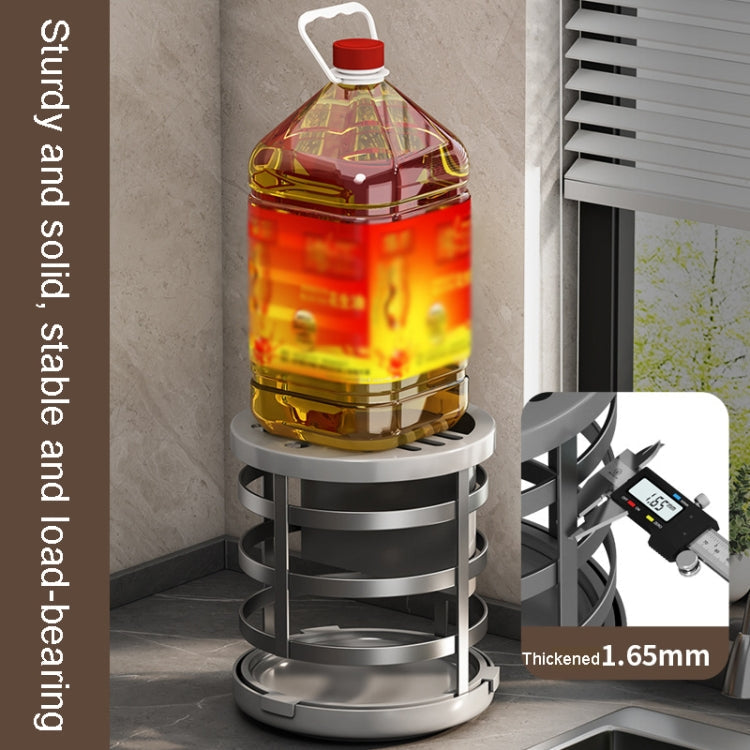 Home Thicken Knife Organizer Chopstick Cylinder Kitchen Drainage Countertop Shelf, Specification: Rotary (White)
